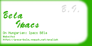 bela ipacs business card